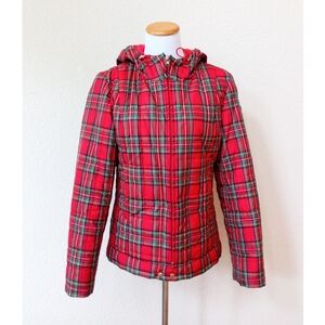 Ralph Lauren Red Plaid Puffer Jacket
